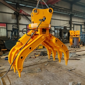 挖機旋轉(zhuǎn)抓鋼機